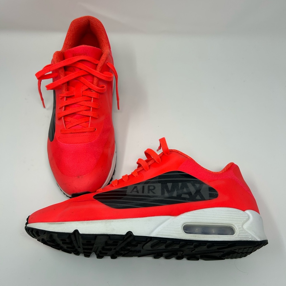 Nike Air Max Bright Red and Black Sneakers - Picture 5 of 5